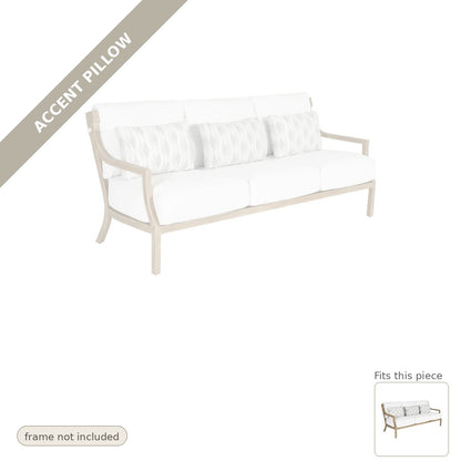 Pillow: Accent Pillow, Nicoya Cushioned Deep Seating 3 Seater Sofa