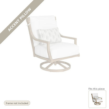 Pillow: Accent Pillow, Nicoya High Back Swivel Rocking Lounge Chair Sunbrella