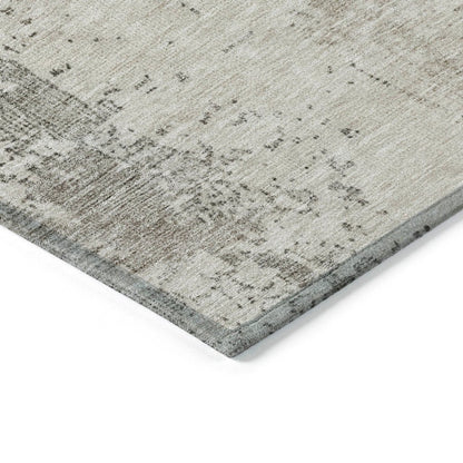 LOOMLAN Rugs Pliora Ivory Washable Indoor-Outdoor Rug