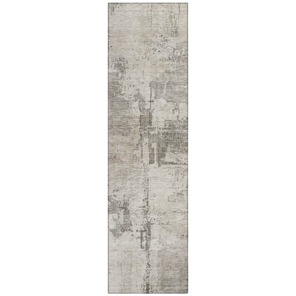 LOOMLAN Rugs Pliora Ivory Washable Indoor-Outdoor Rug