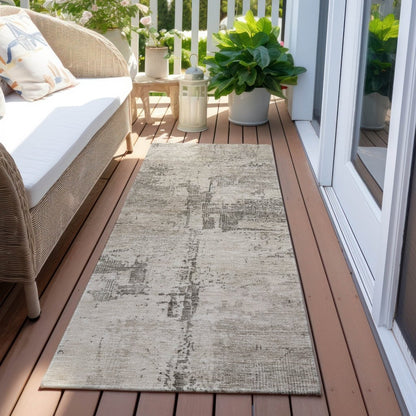 LOOMLAN Rugs Pliora Ivory Washable Indoor-Outdoor Rug