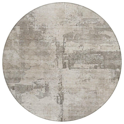 LOOMLAN Rugs Pliora Ivory Washable Indoor-Outdoor Rug