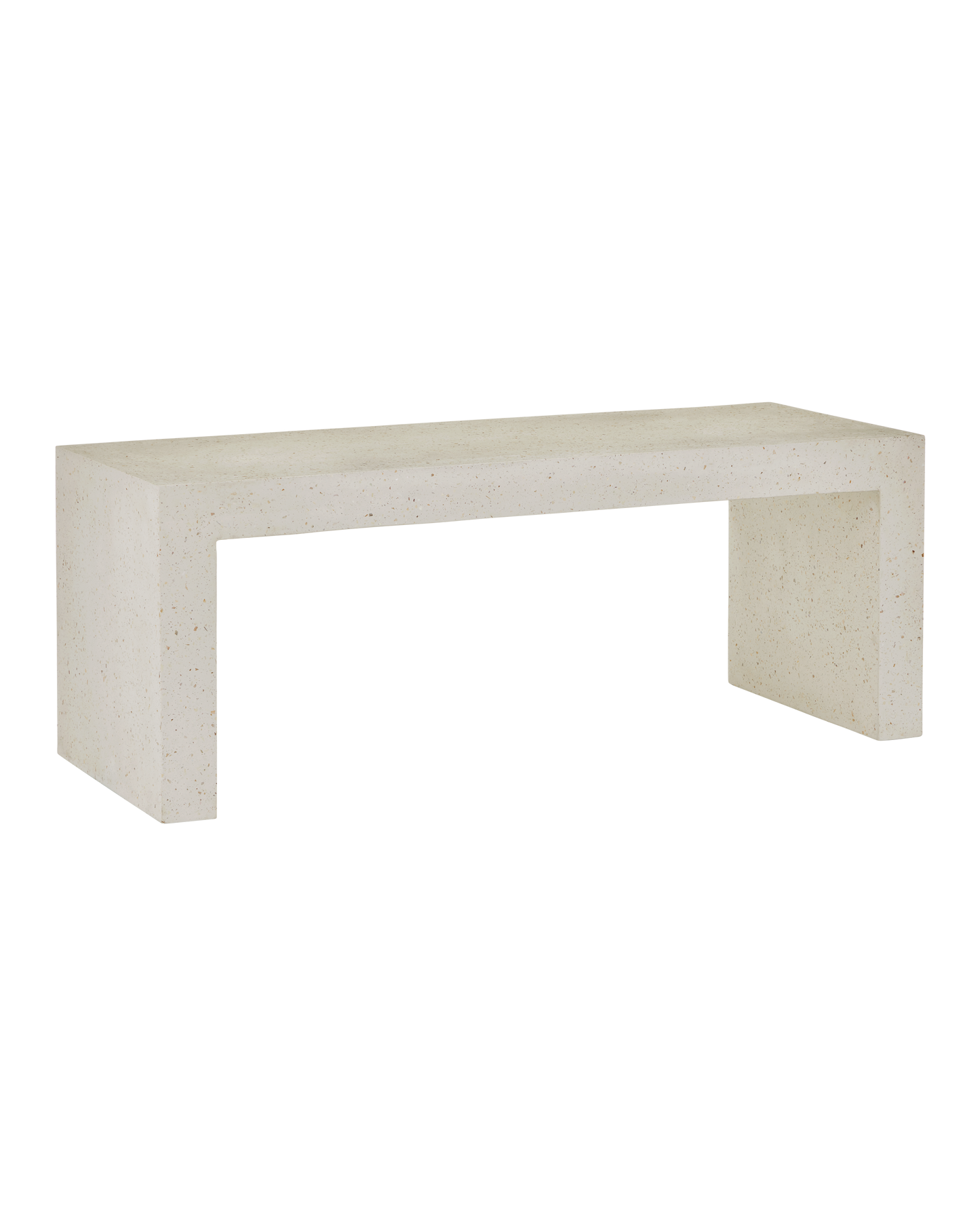 Carson Concrete and Stone Ivory Bench