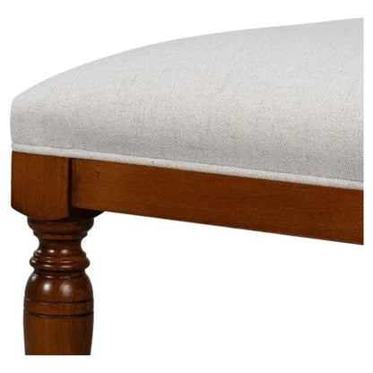 Sarreid Polk Wood Brown Armless Side Chair 2PC