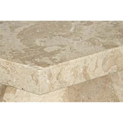 Noir Polyhedron Geometric Marble Side Table