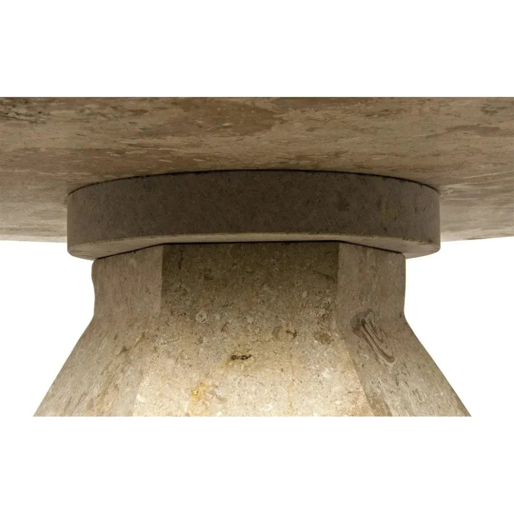 Noir Polyhedron Geometric Marble Side Table