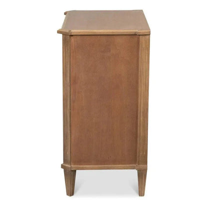 Poppin's Tulip Wood Rectangular Side Table 3 Drawers - LOOMLAN - Side Tables