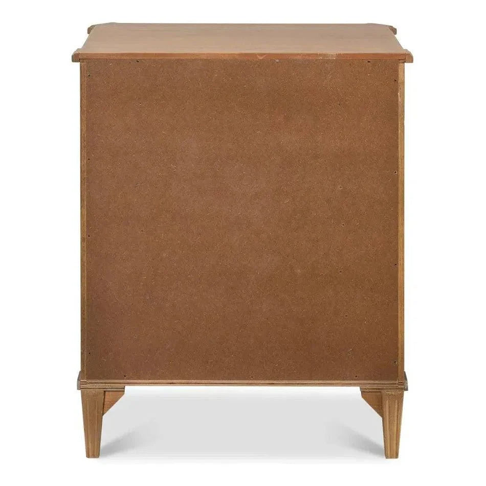 Poppin's Tulip Wood Rectangular Side Table 3 Drawers - LOOMLAN - Side Tables