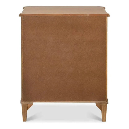Poppin's Tulip Wood Rectangular Side Table 3 Drawers - LOOMLAN - Side Tables