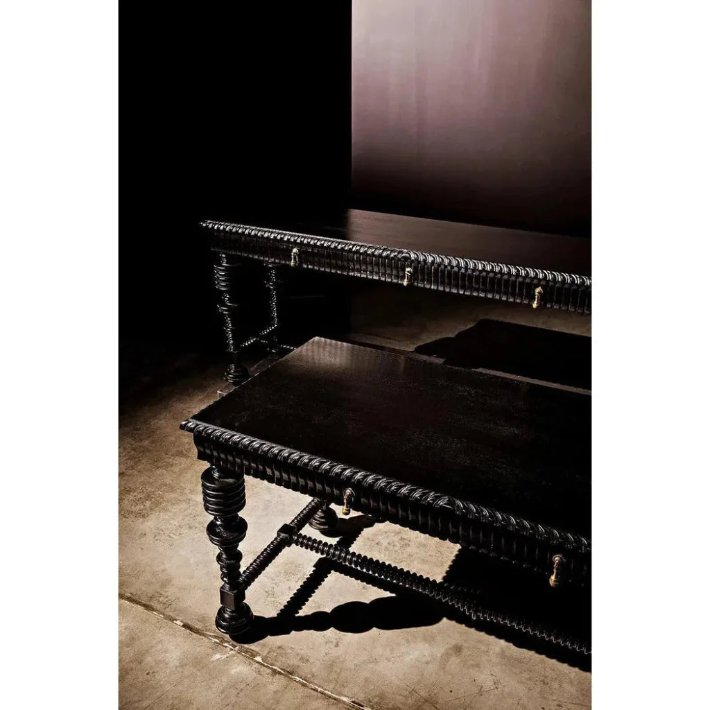 Noir Portuguese Wooden Console Table