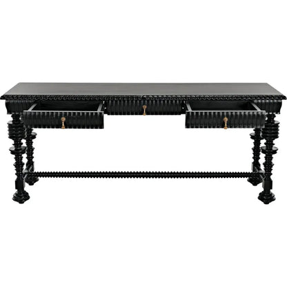Noir Portuguese Wooden Console Table