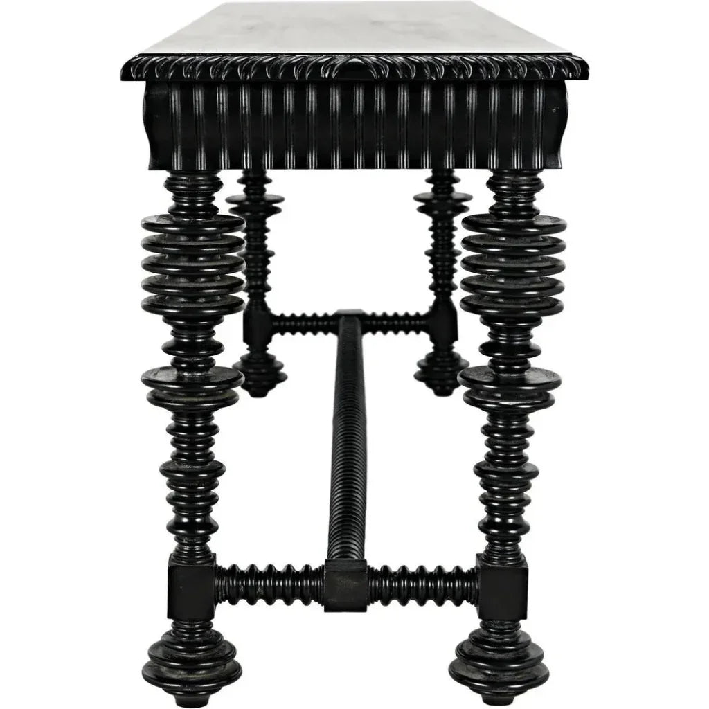 Noir Portuguese Wooden Console Table