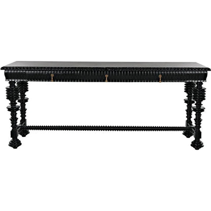Noir Portuguese Wooden Console Table
