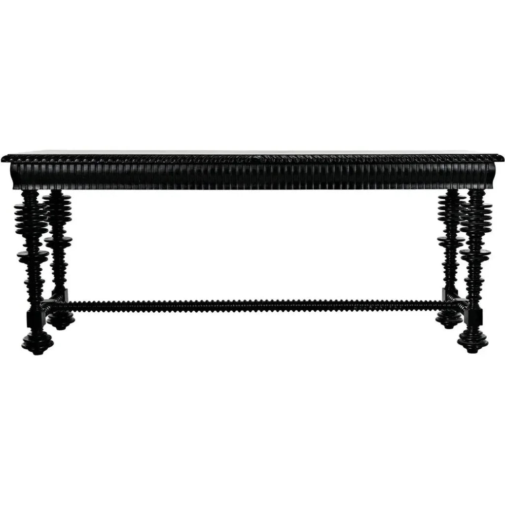 Noir Portuguese Wooden Console Table