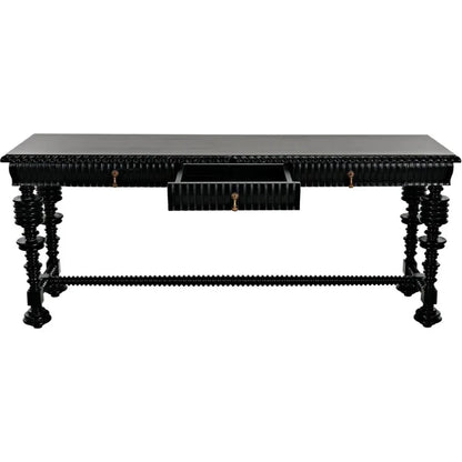 Noir Portuguese Wooden Console Table