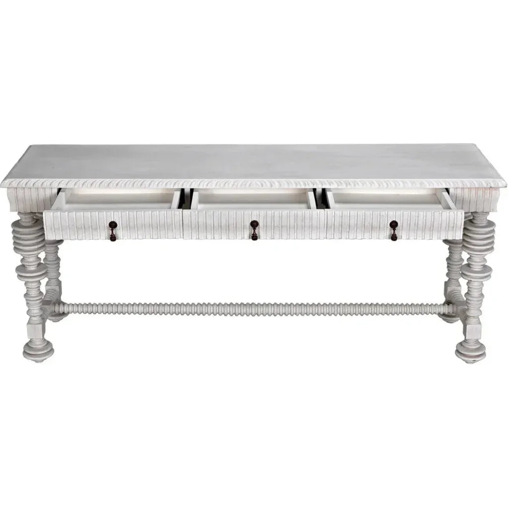 Noir Portuguese Wooden Console Table