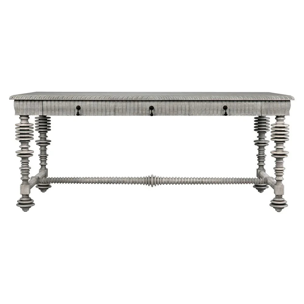 Portuguese Carved Wooden Desk