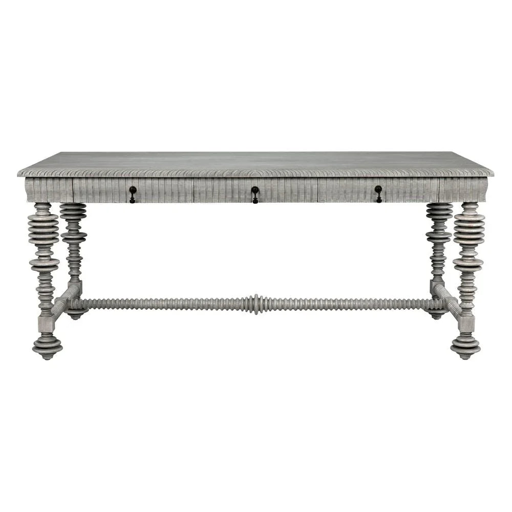 Portuguese Carved Wooden Desk