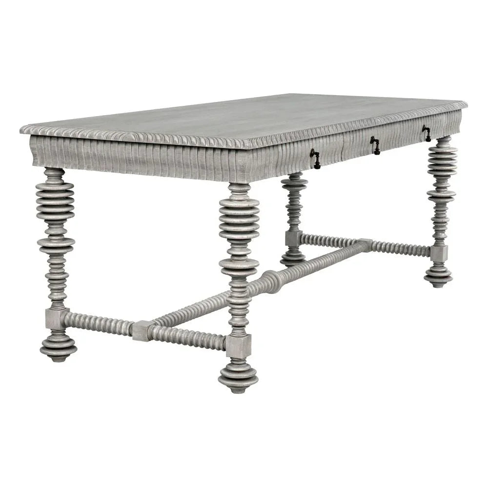 Portuguese Carved Wooden Desk