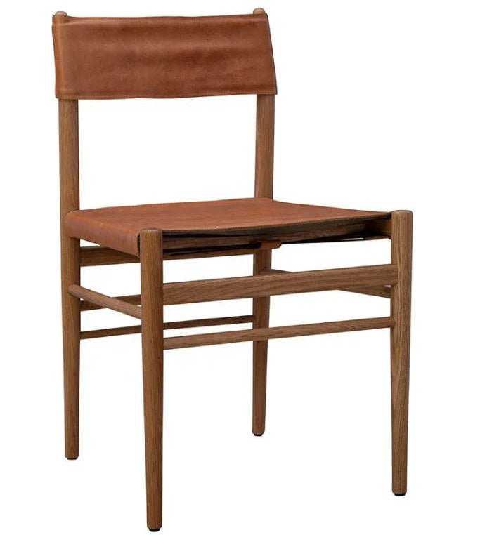 Prescott Leather Armless Chair - LOOMLAN - Furniture Classics - Accent Chairs