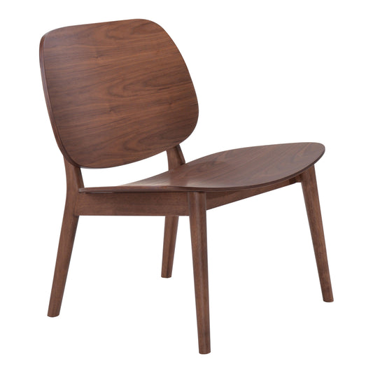 Priest Lounge Chair Walnut - Sideboards and Things Accents_Natural, Brand_Zuo Modern, Color_Natural, Materials_Wood, Product Type_Lounge Chair, Wood Species_Rubberwood, Wood Species_Veneer