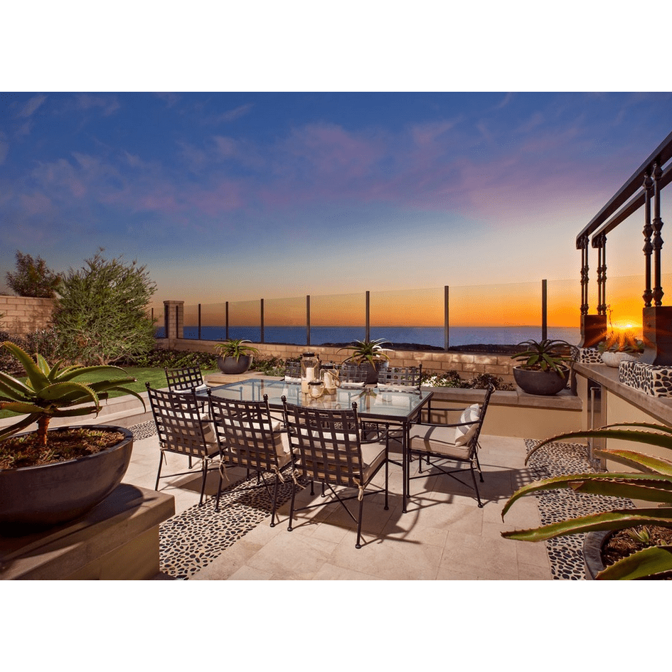 Provence Glass Top Outdoor Dining Table - LOOMLAN - Sunset West - Outdoor Dining Tables