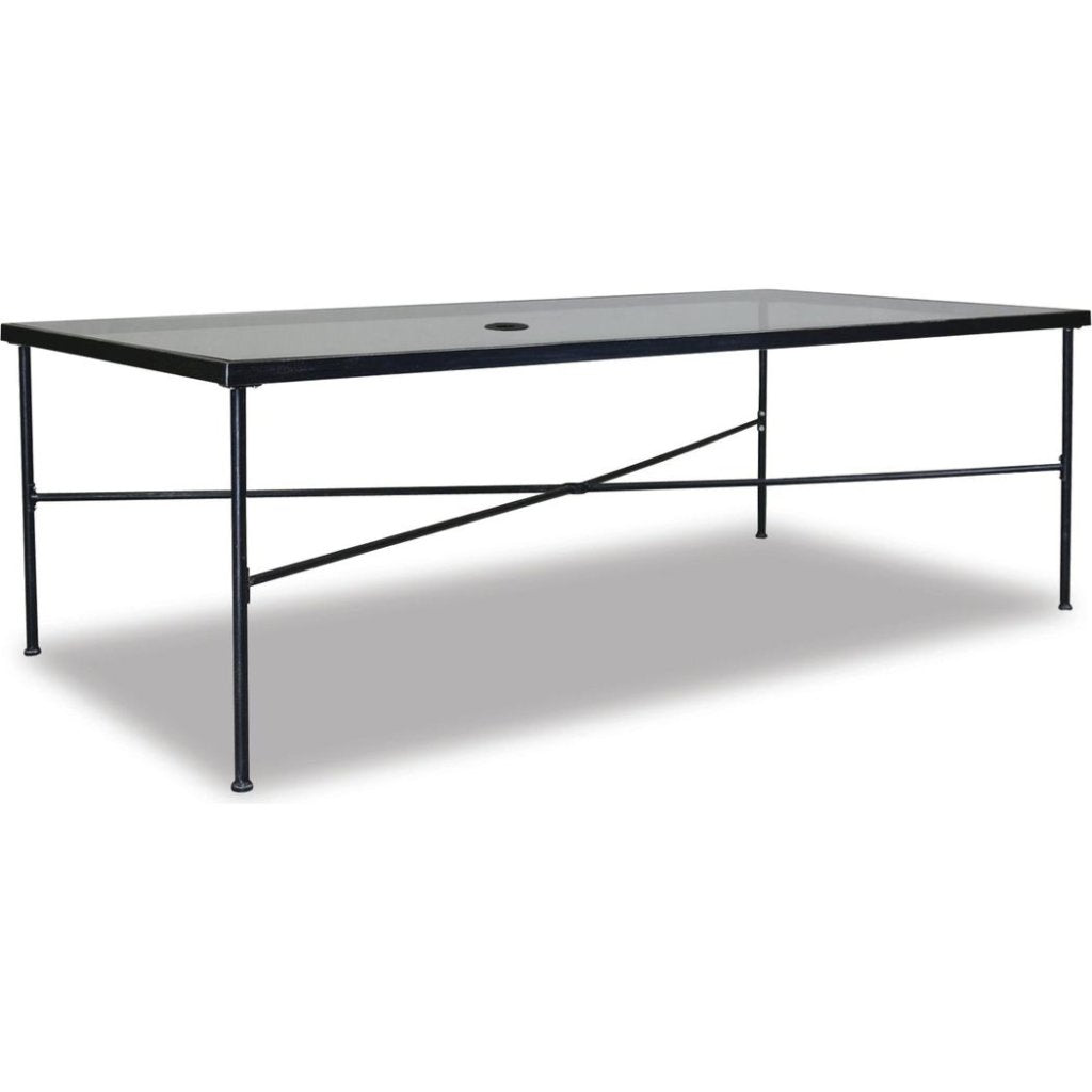 Provence Glass Top Outdoor Dining Table - LOOMLAN - Sunset West - Outdoor Dining Tables