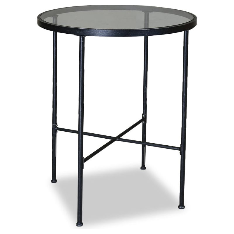 Provence Iron Round Outdoor Pub Table - LOOMLAN - Sunset West - Outdoor Counter Tables