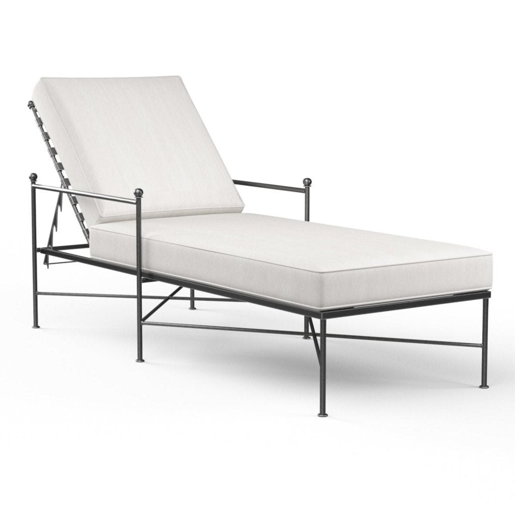Provence Sunbrella Outdoor Lounge Chaise - LOOMLAN - Sunset West - Outdoor Chaises