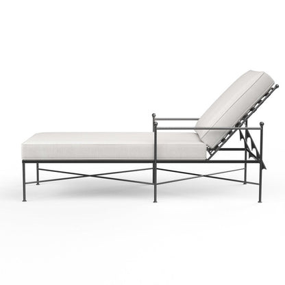 Provence Sunbrella Outdoor Lounge Chaise - LOOMLAN - Sunset West - Outdoor Chaises