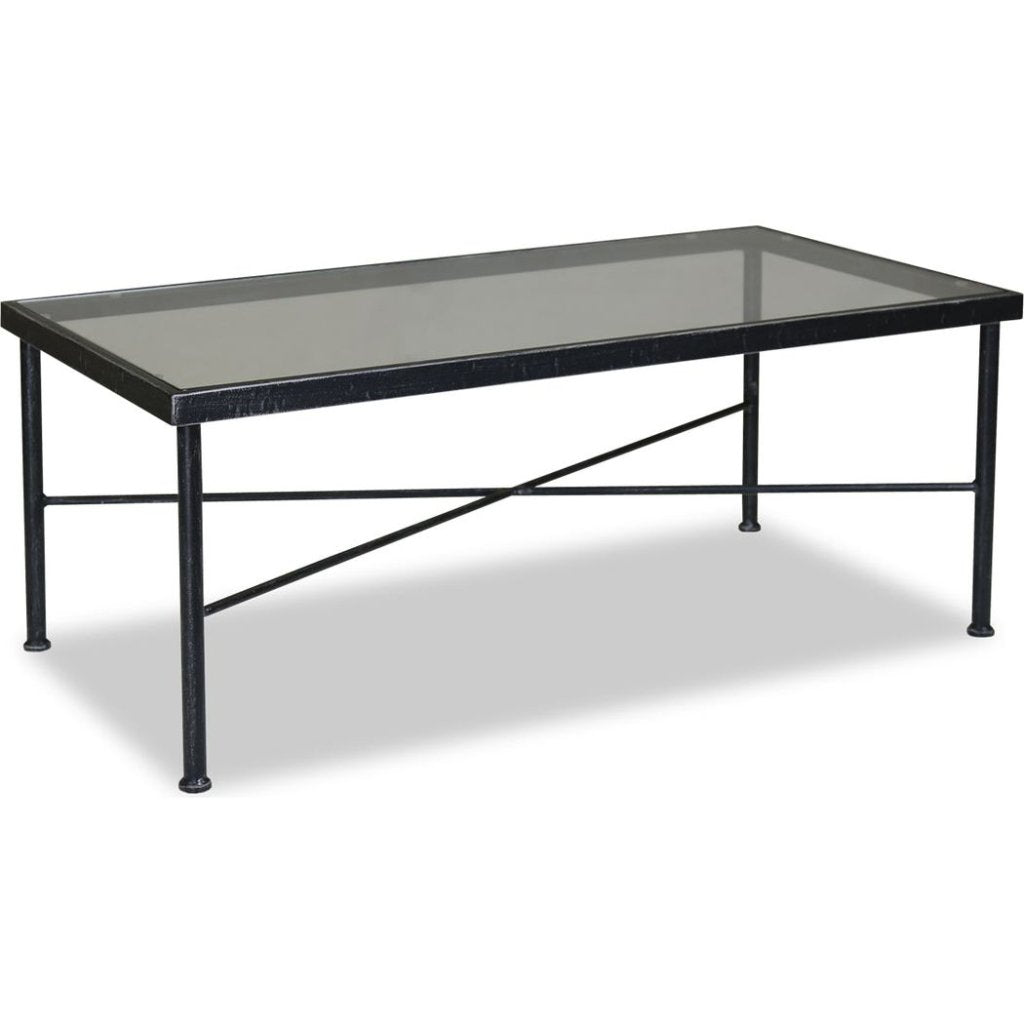 Provence Wrought Iron Outdoor Coffee Table - LOOMLAN - Sunset West - Outdoor Coffee Tables