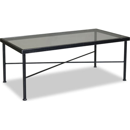 Provence Wrought Iron Outdoor Coffee Table - LOOMLAN - Sunset West - Outdoor Coffee Tables