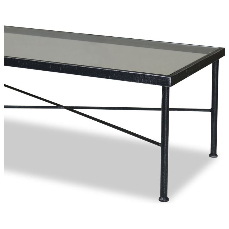 Provence Wrought Iron Outdoor Coffee Table - LOOMLAN - Sunset West - Outdoor Coffee Tables