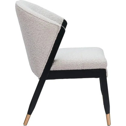 Pula Misty Gray Armless Dining Chair - LOOMLAN - Zuo Modern - Dining Chairs