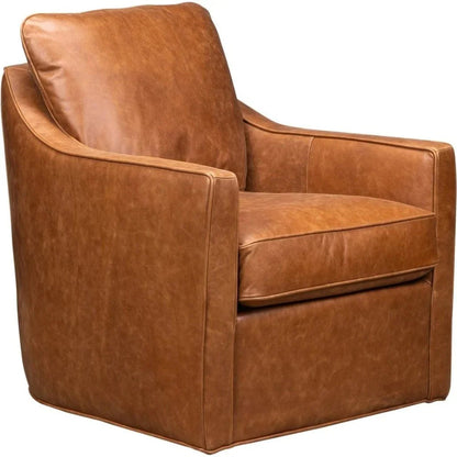 Pure Leather Maximum Comfort Swivel Chair
