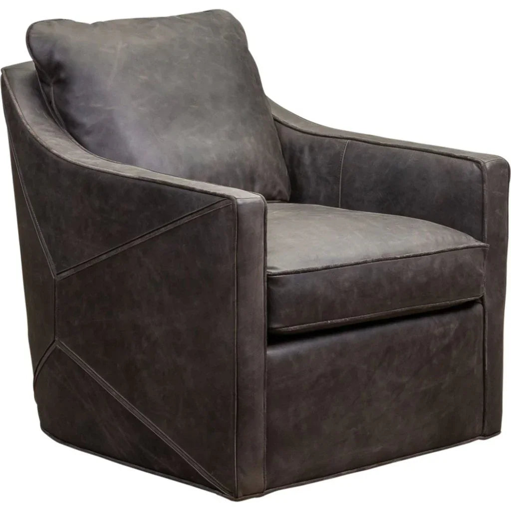 Puzzle Modern Stylish Leather Swivel Chair