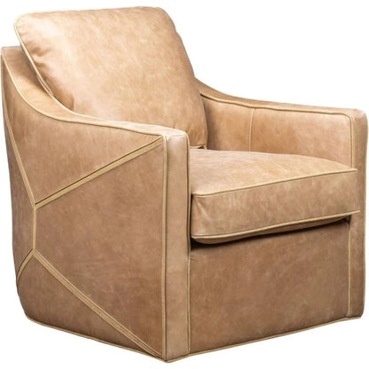 Puzzle Modern Stylish Leather Swivel Chair