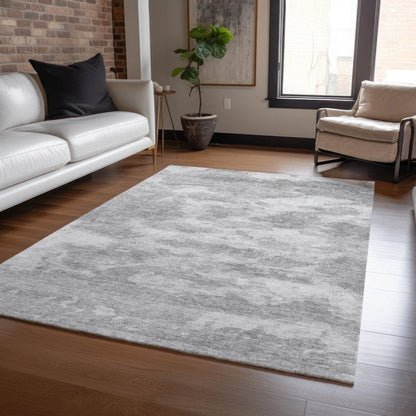 LOOMLAN Rugs Pyrelle Gray Washable Indoor-Outdoor Rug