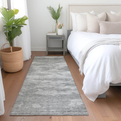 LOOMLAN Rugs Pyrelle Gray Washable Indoor-Outdoor Rug