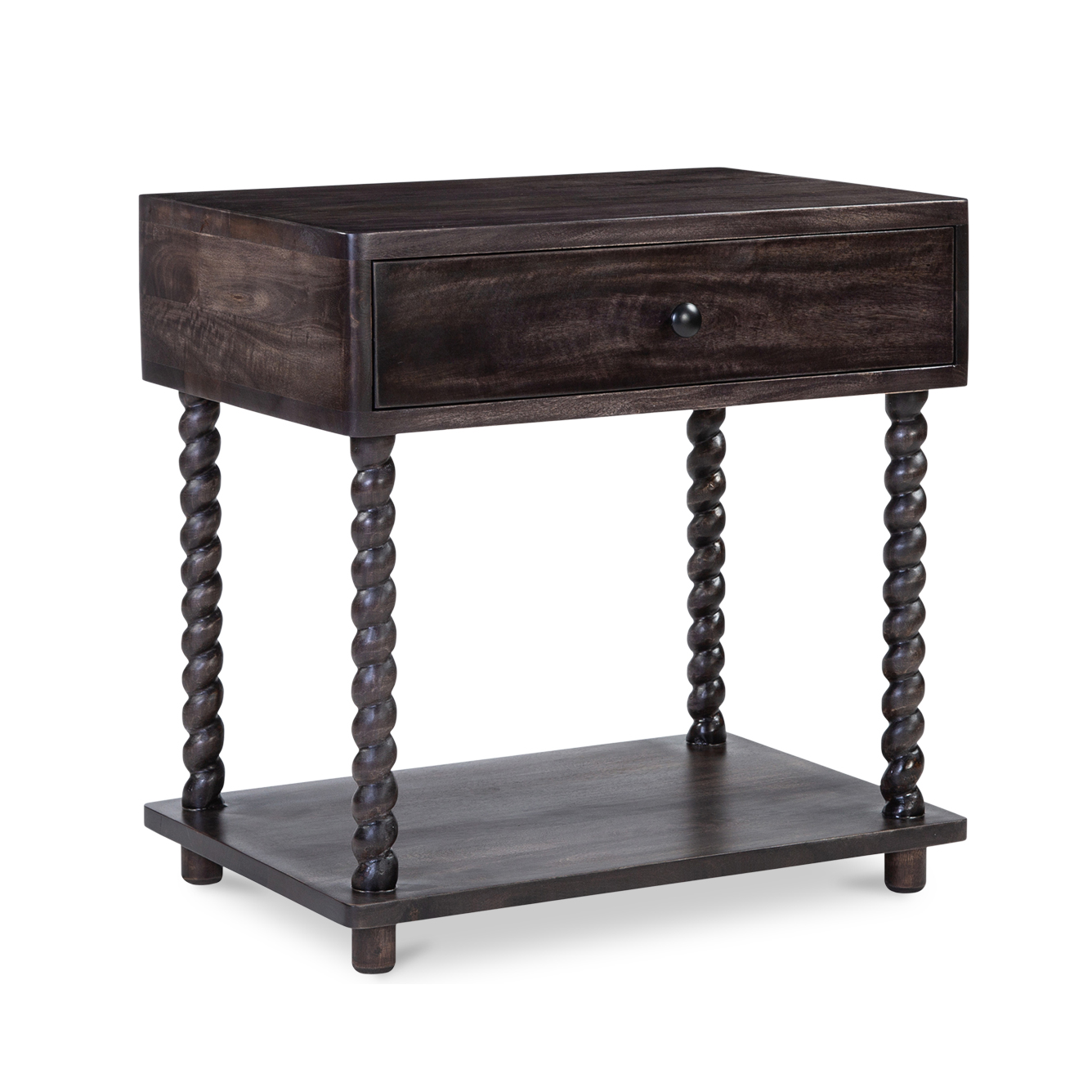 Tabitha Dark Brown Soft-Close Drawer Nightstand