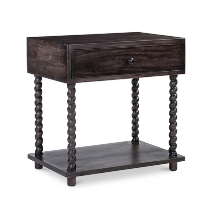 Tabitha Dark Brown Soft-Close Drawer Nightstand