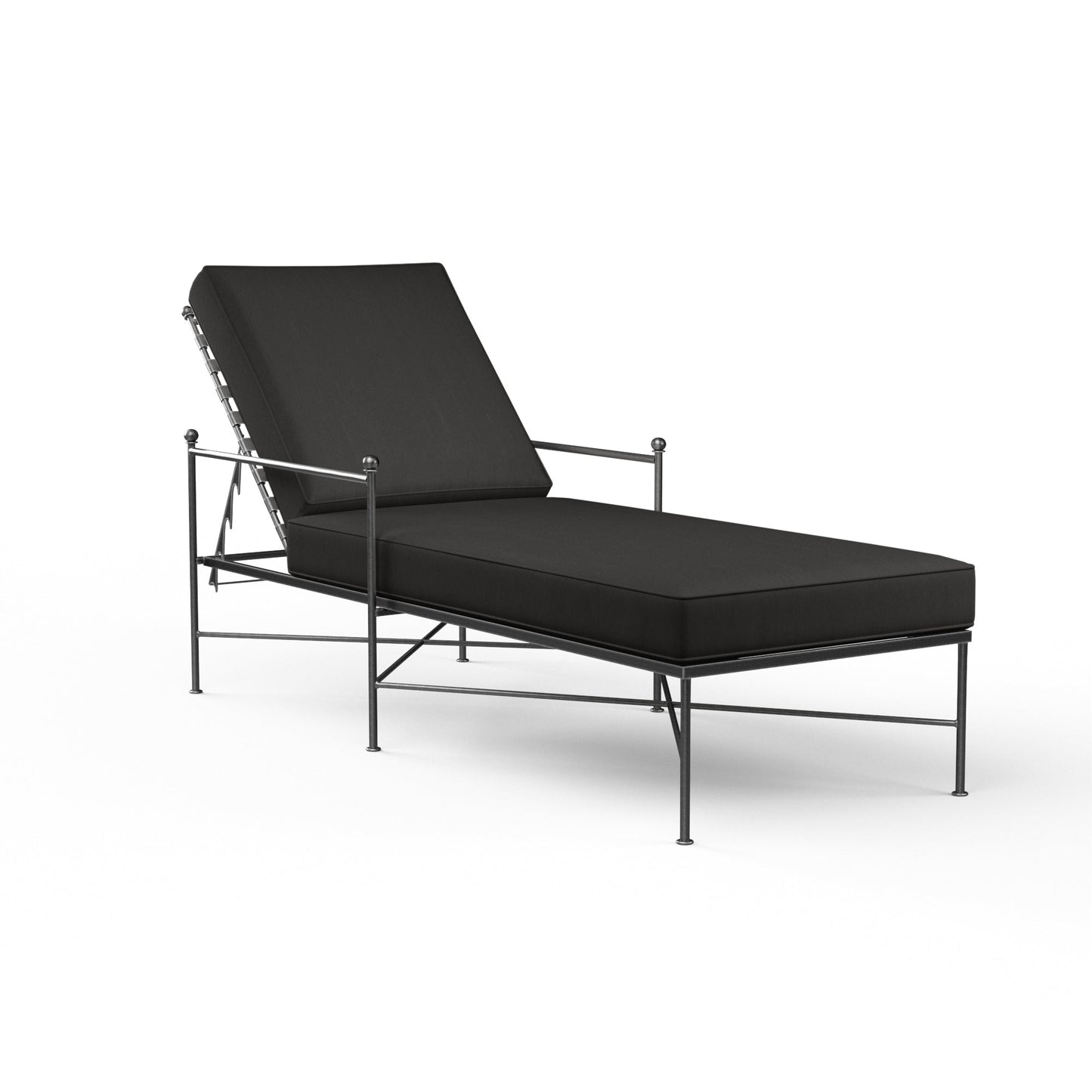 Provence Sunbrella Upholstered Adjustable Outdoor Lounge Chaise