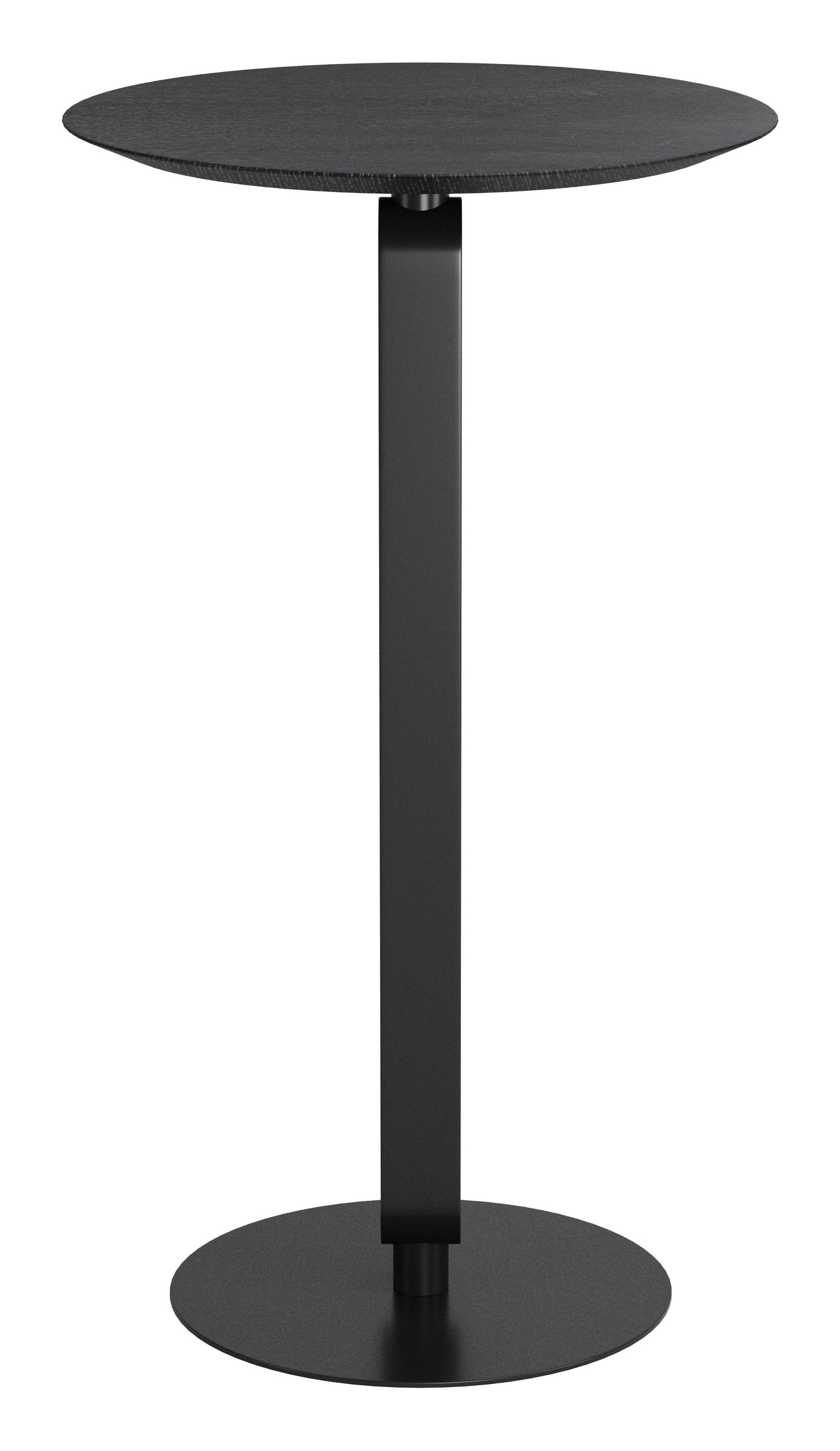 Derry Black Round Bar Table