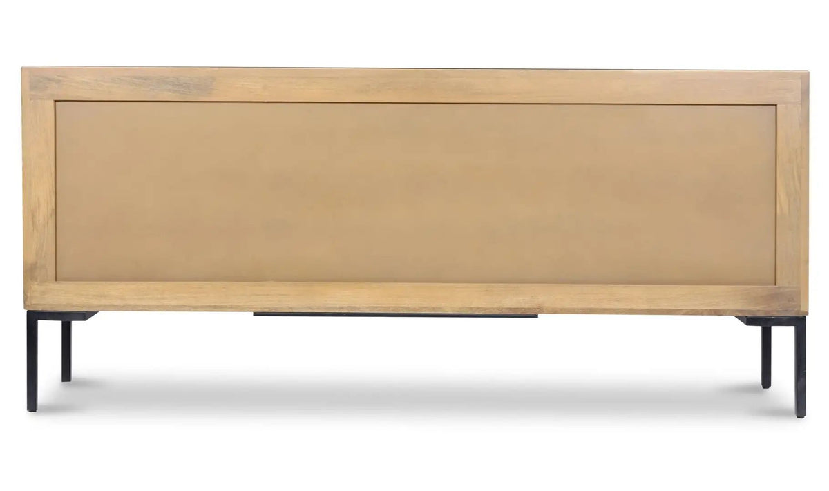 Fishbone Reclaimed Wood Four Doors Sideboard