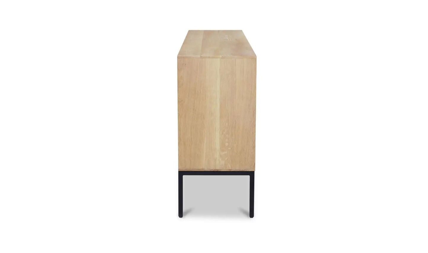 Fishbone Reclaimed Wood Four Doors Sideboard
