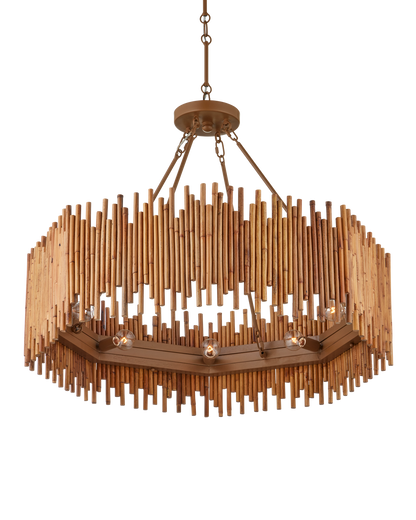 Teahouse Rattan Chandelier