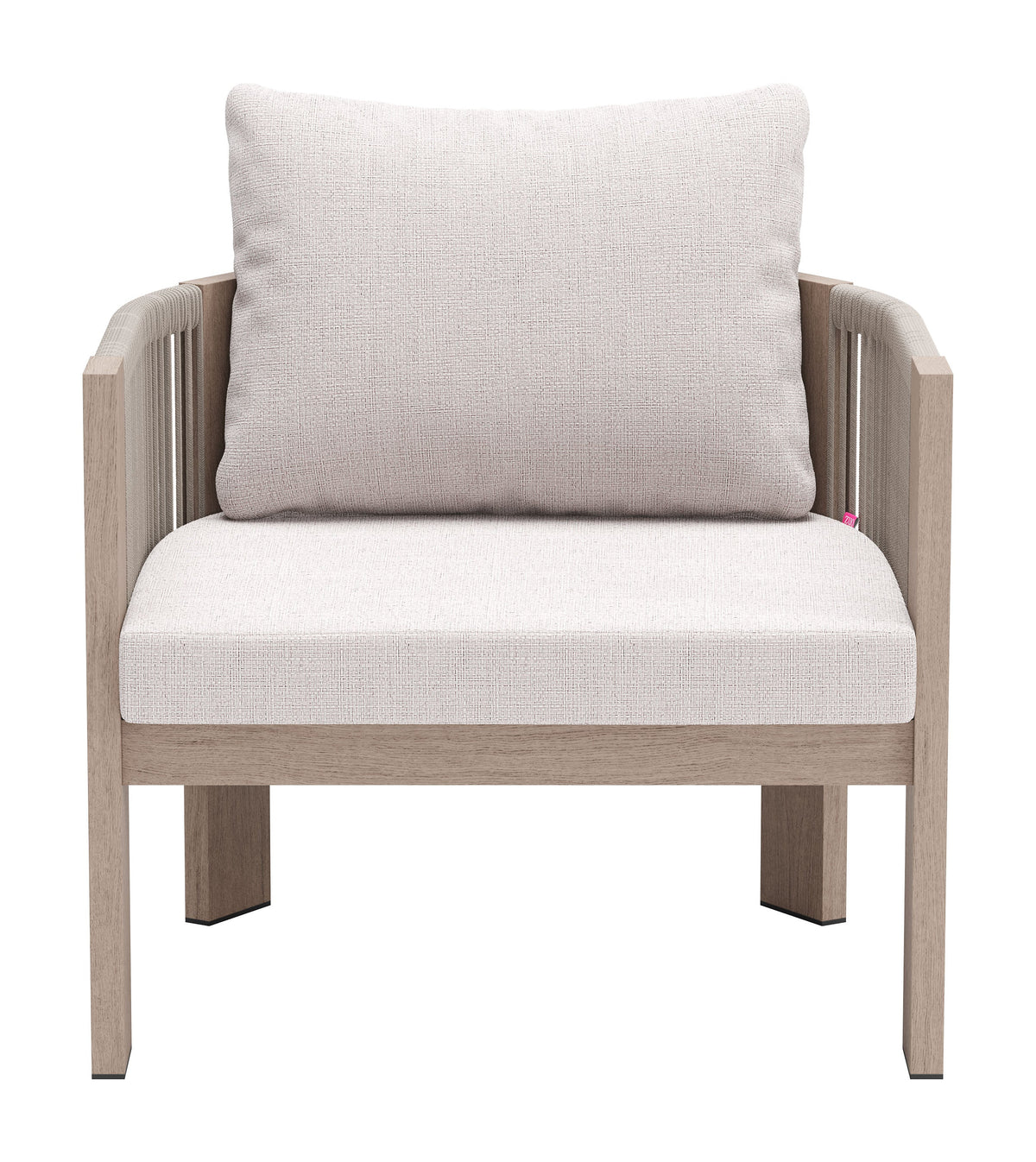 Zuo Modern Rebel Beige Accent Arm Chair