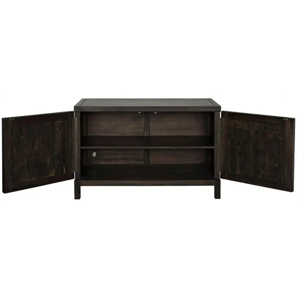 Noir Quadrant Two Doors Walnut Sideboard