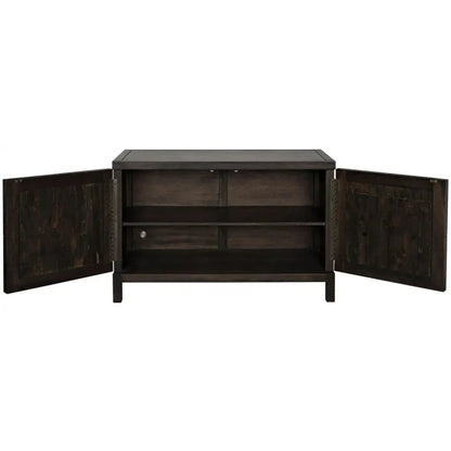 Noir Quadrant Two Doors Walnut Sideboard