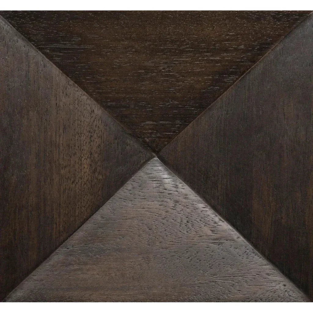 Noir Quadrant Two Doors Walnut Sideboard